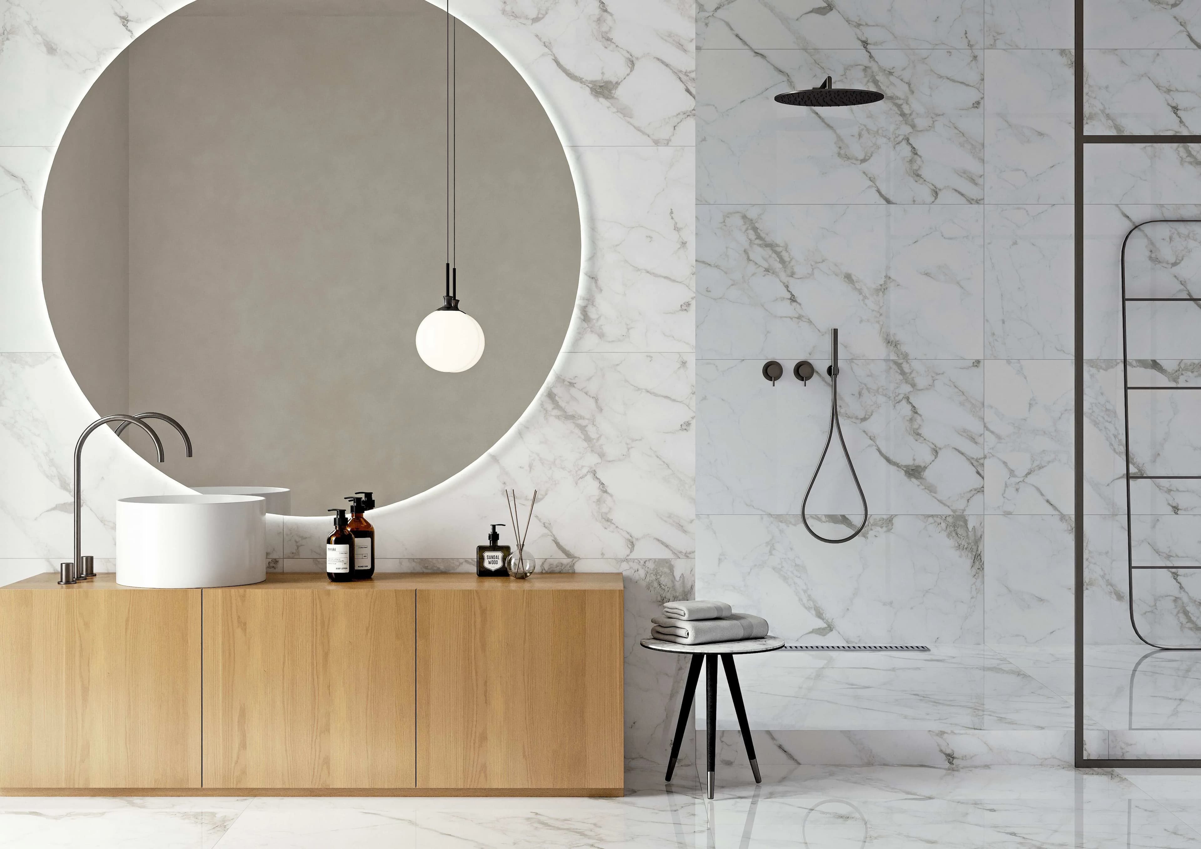 Плитка Calacatta Extra білий 1200x600x8 - 673657892