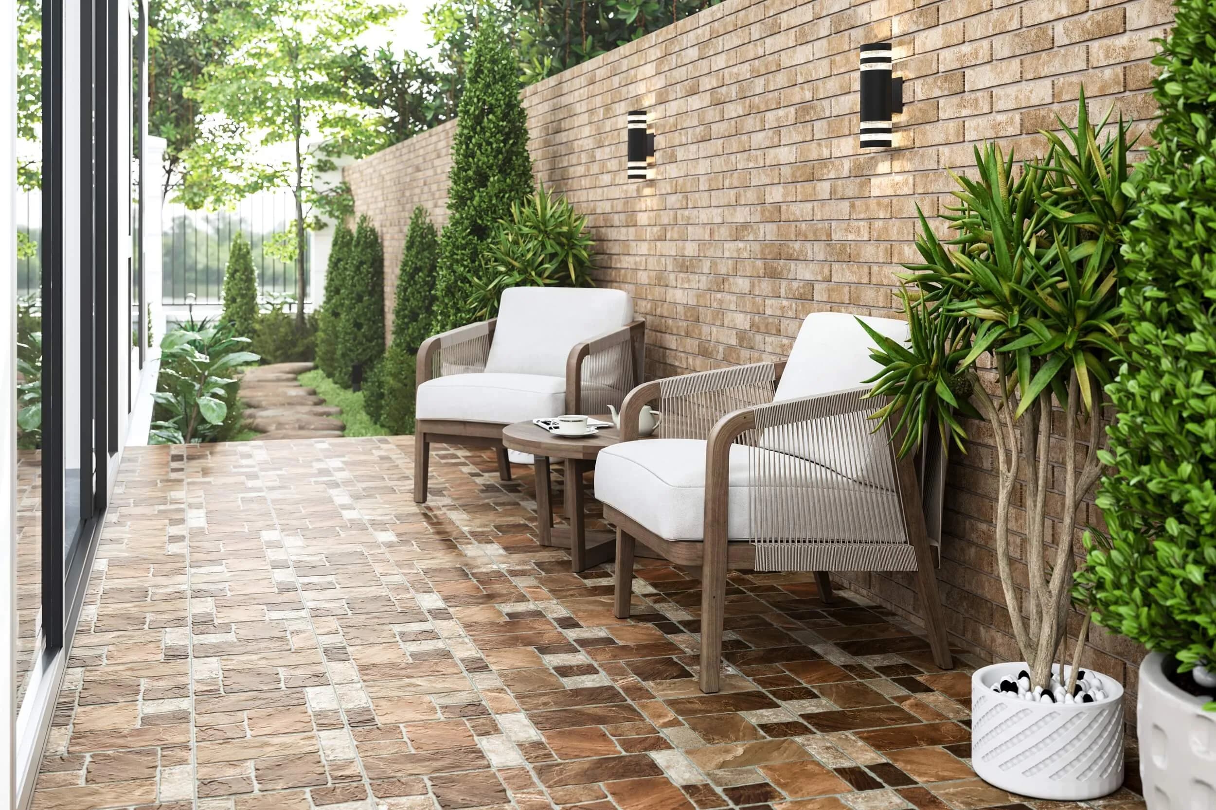 Плитка Stone Brick теракотовий 300x300x7 - 654295677