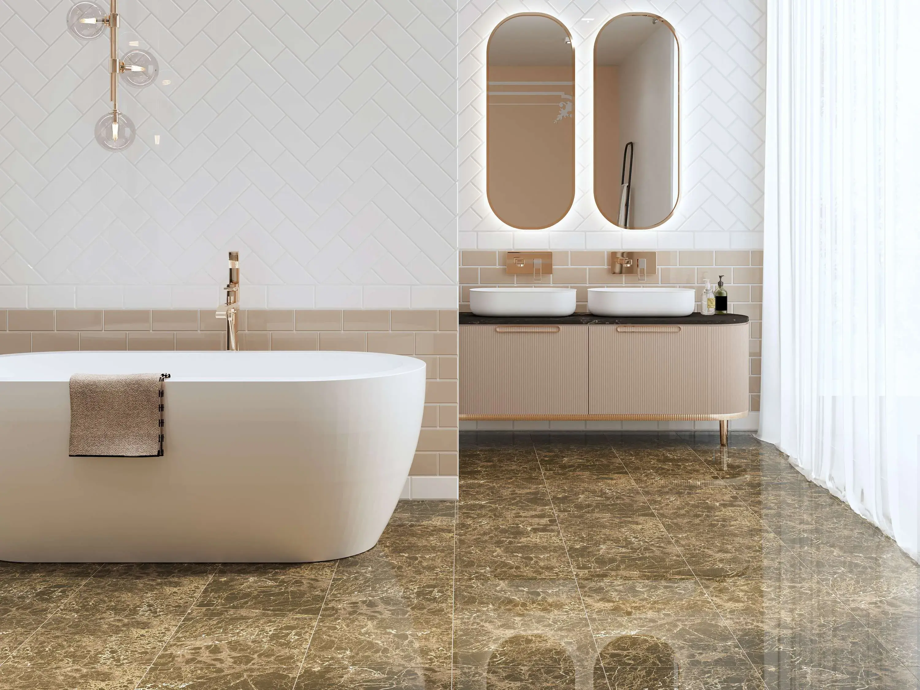 Плитка Emperador моко 400x400x8 - 329635