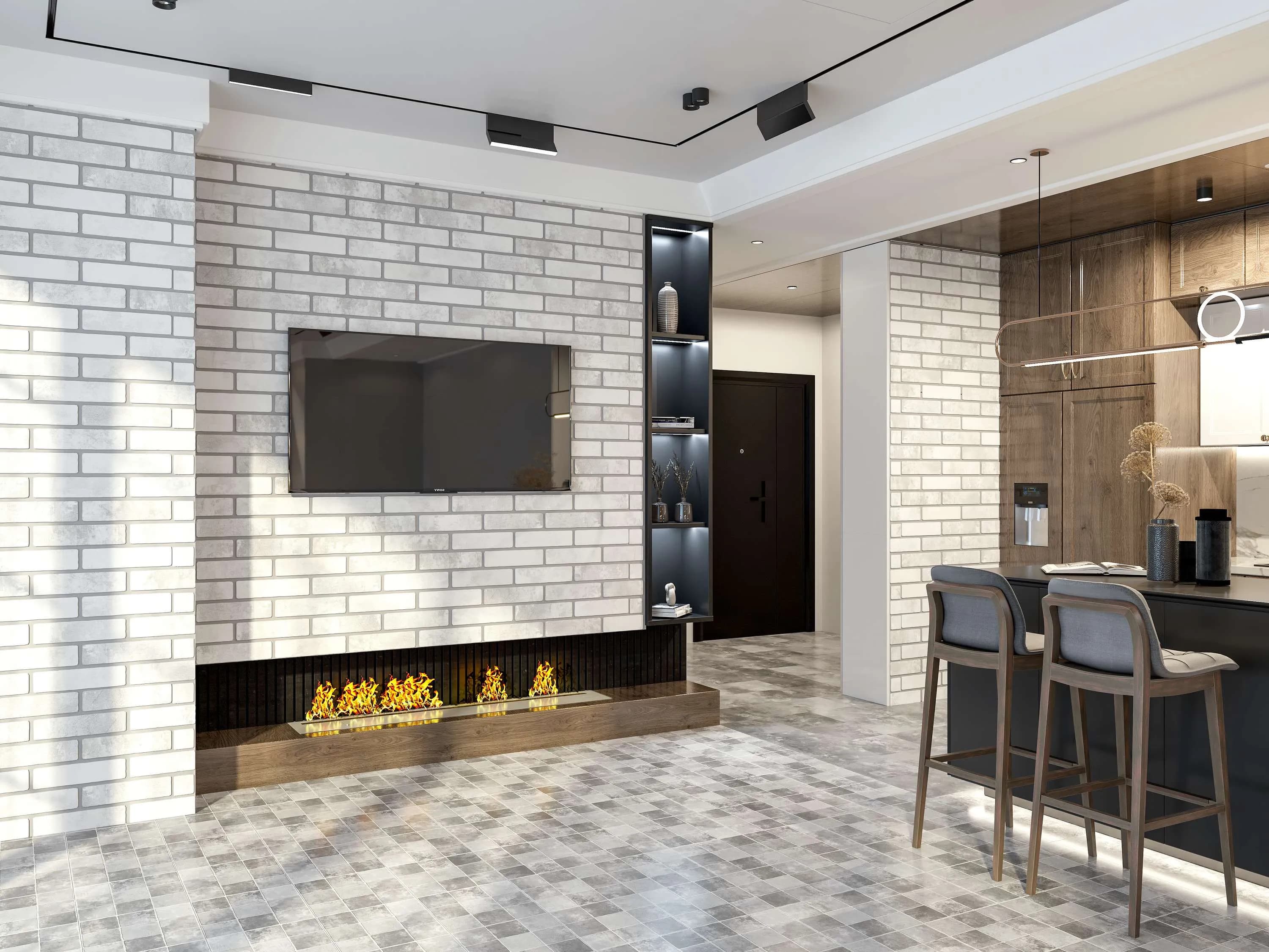 Плитка Klinker Brick білий 250x60x6 - 997011661