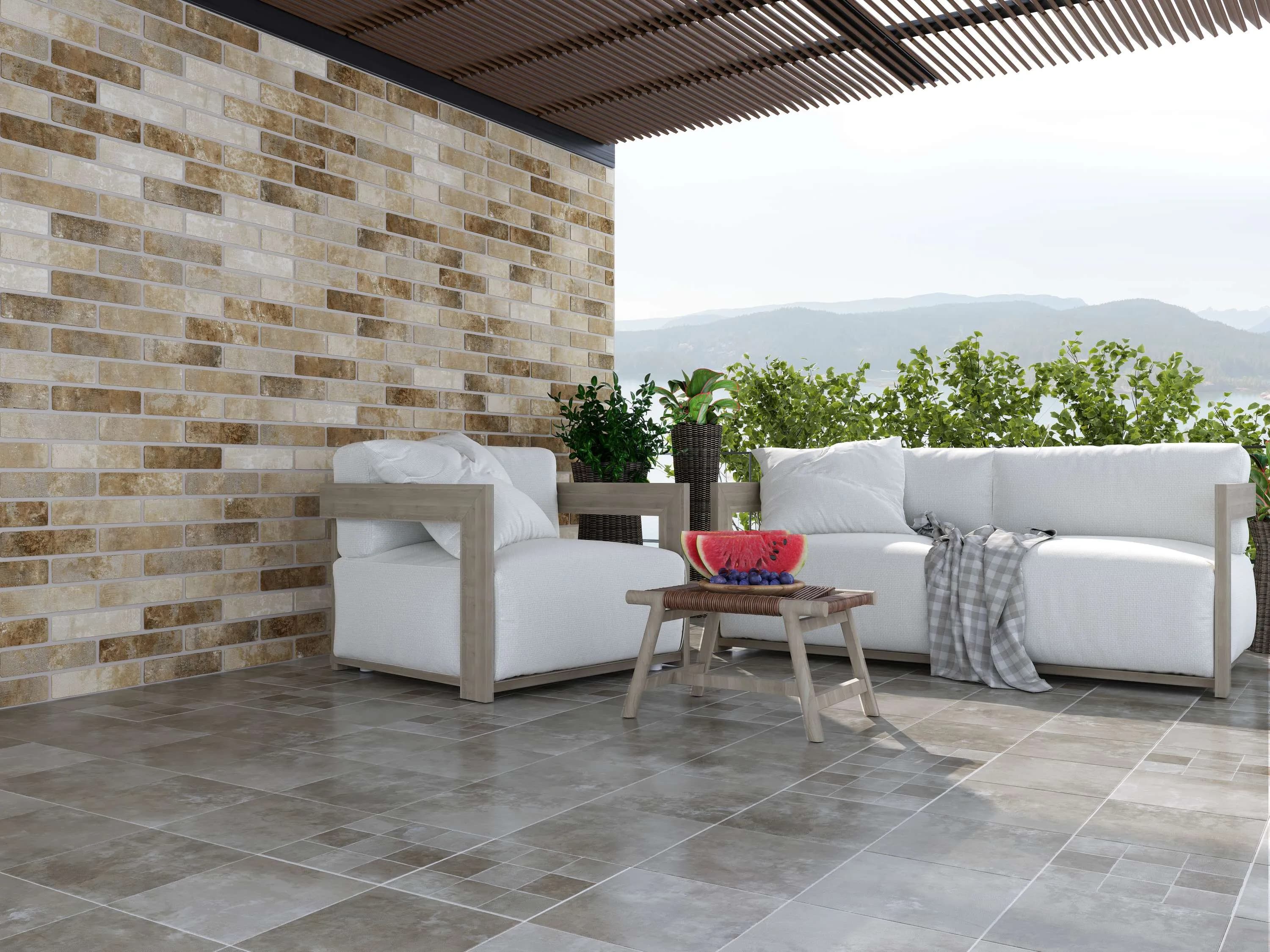 Плитка Klinker Brick бежевый 250x60x6 - 776780555