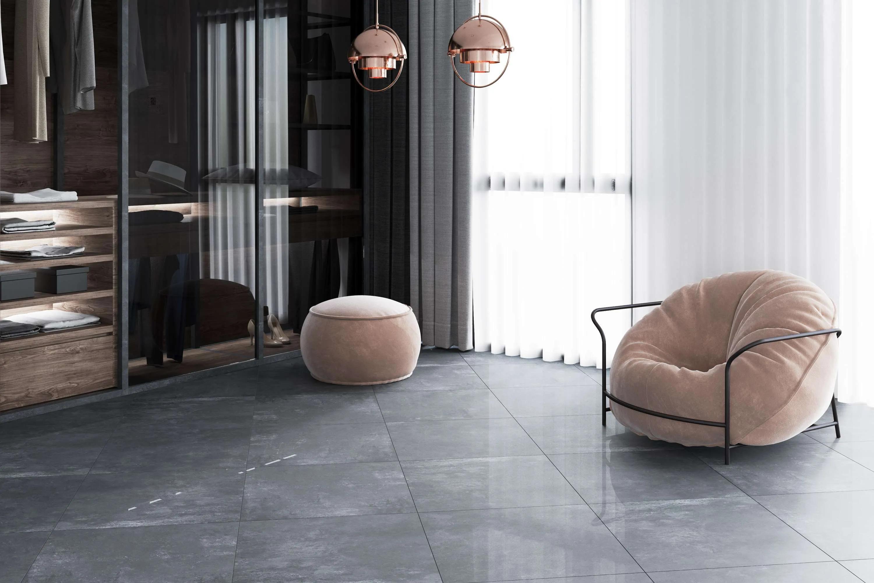 Плитка Lucido lappato сірий 600x600Lx10 - 329752