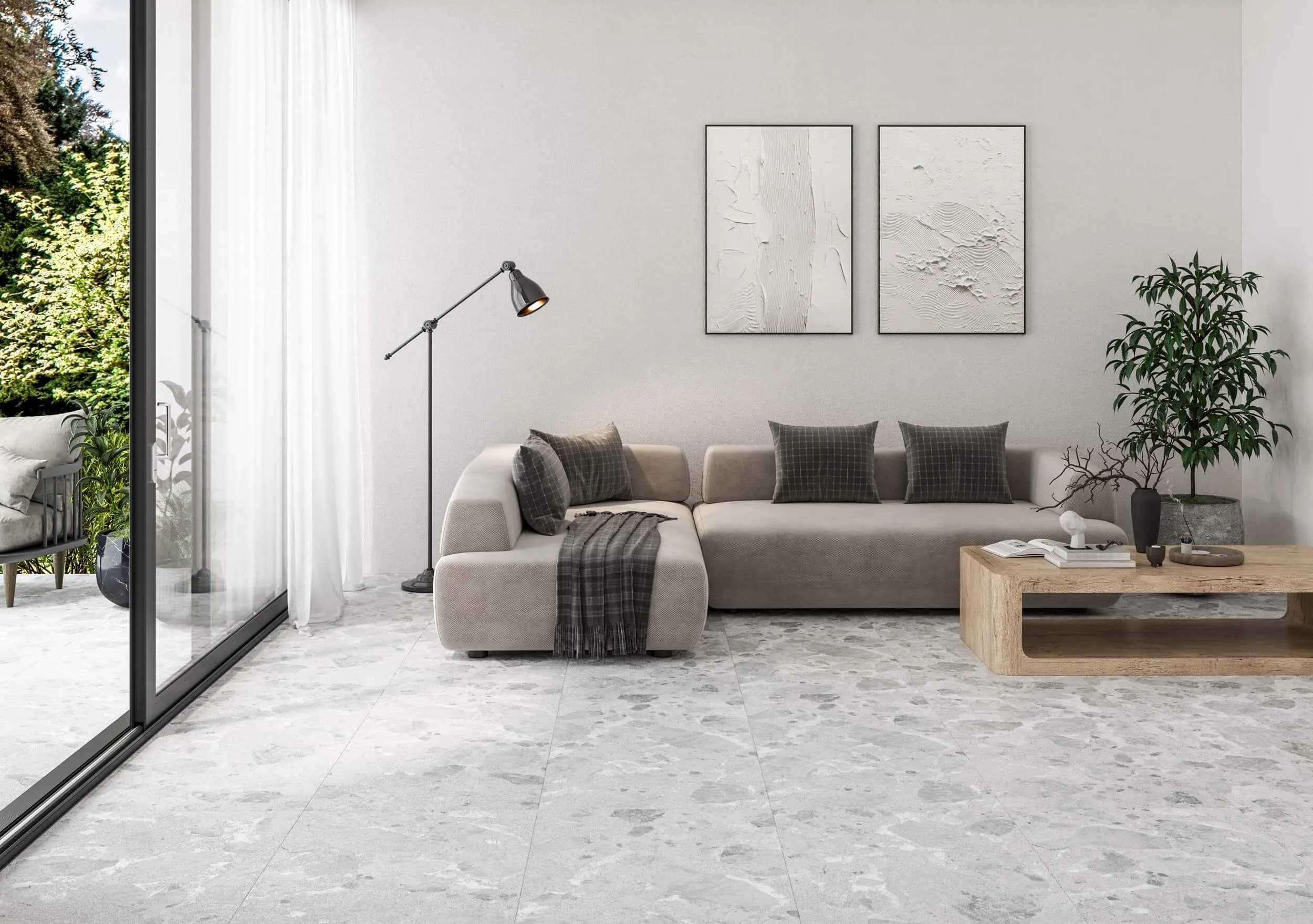 Плитка Rockland светло-серый 1200x600x8 - 755397059