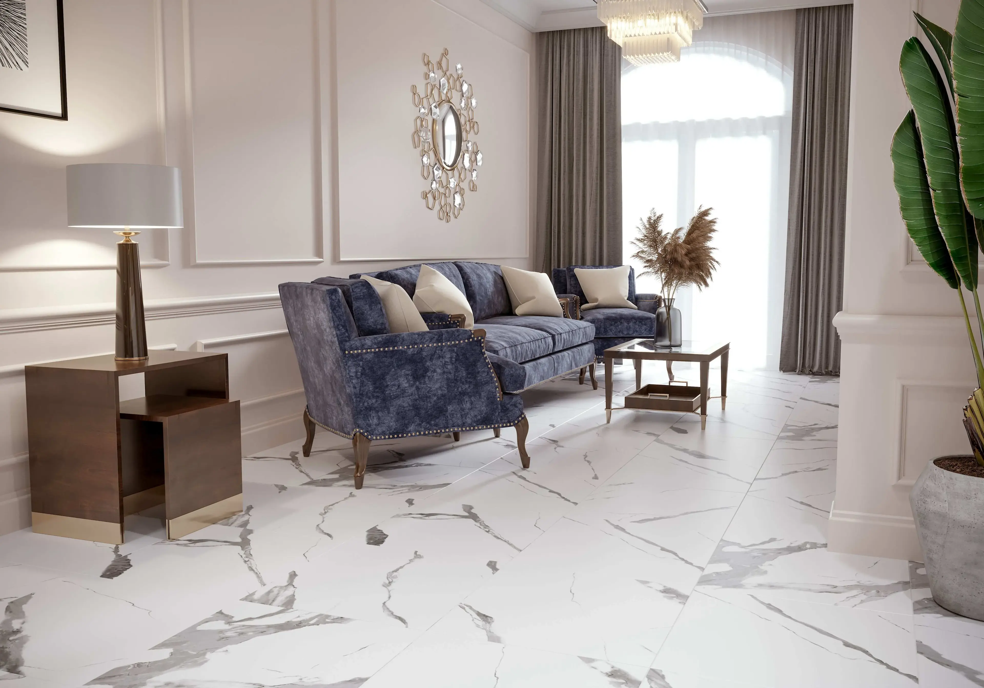 Плитка Calacatta Vera білий 1200x600x8 - 329832
