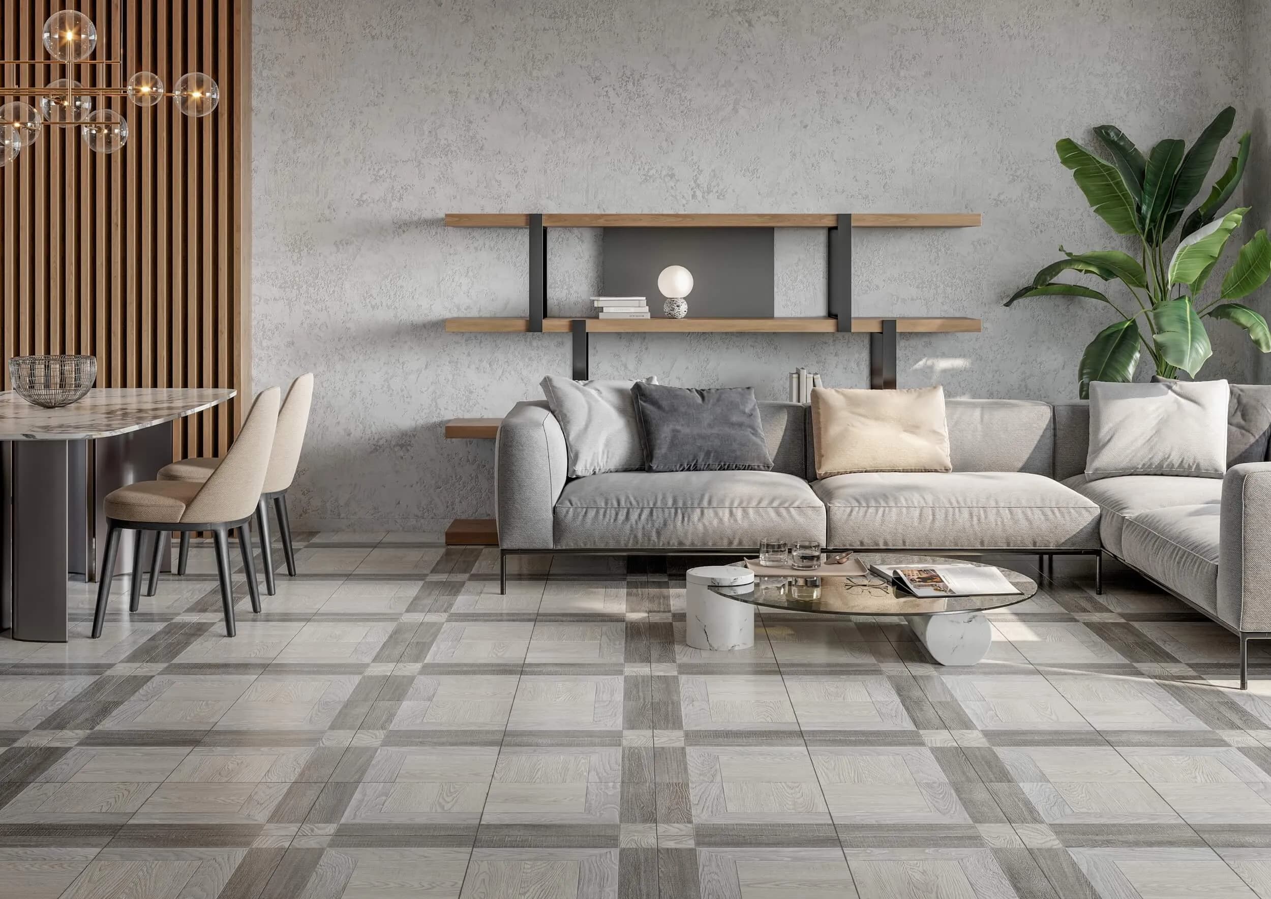 Плитка French Wood бежевый 400x400x7 - 734669153