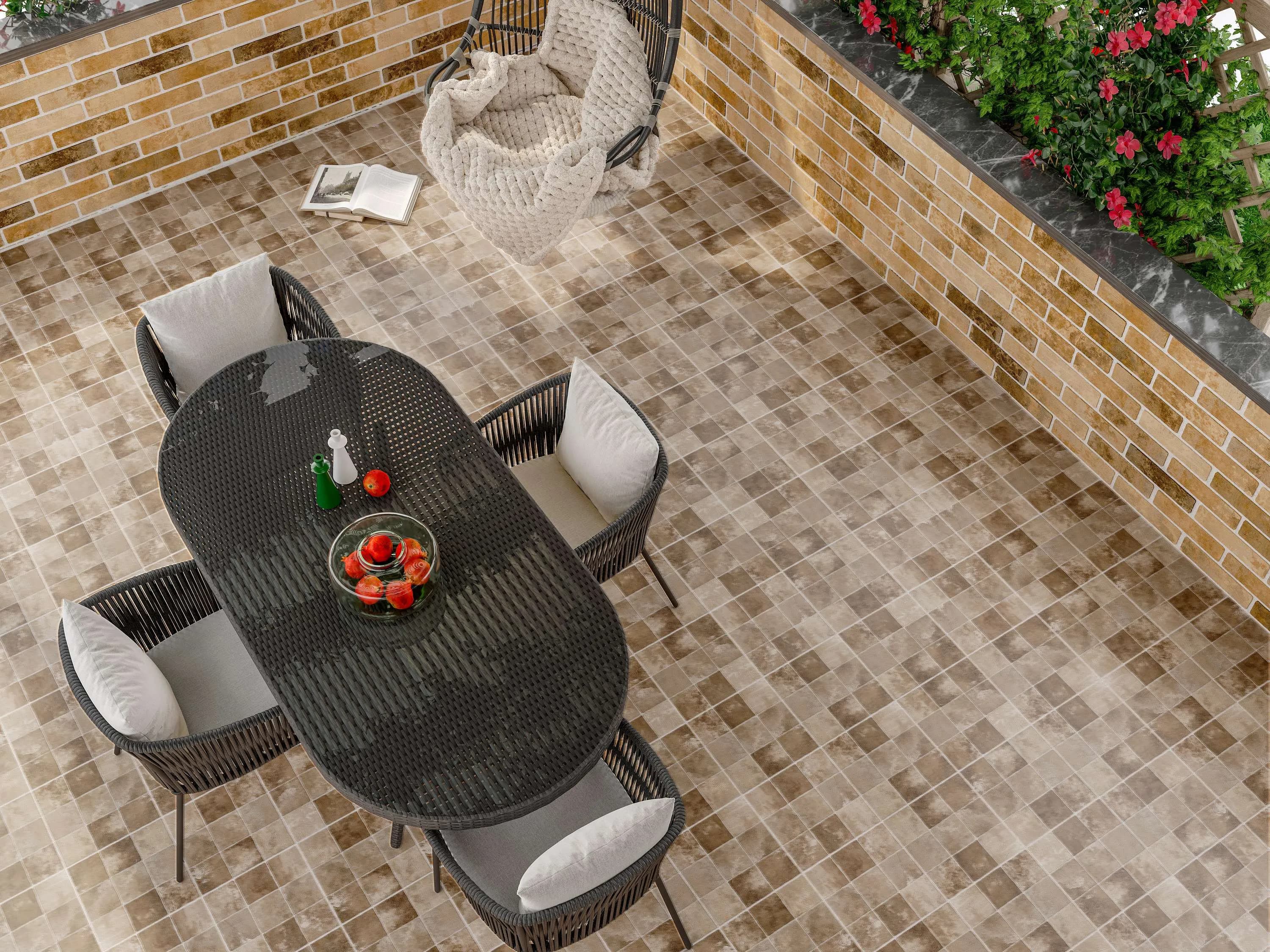 Плитка Quadri коричневий 300x300x8 - 817518851