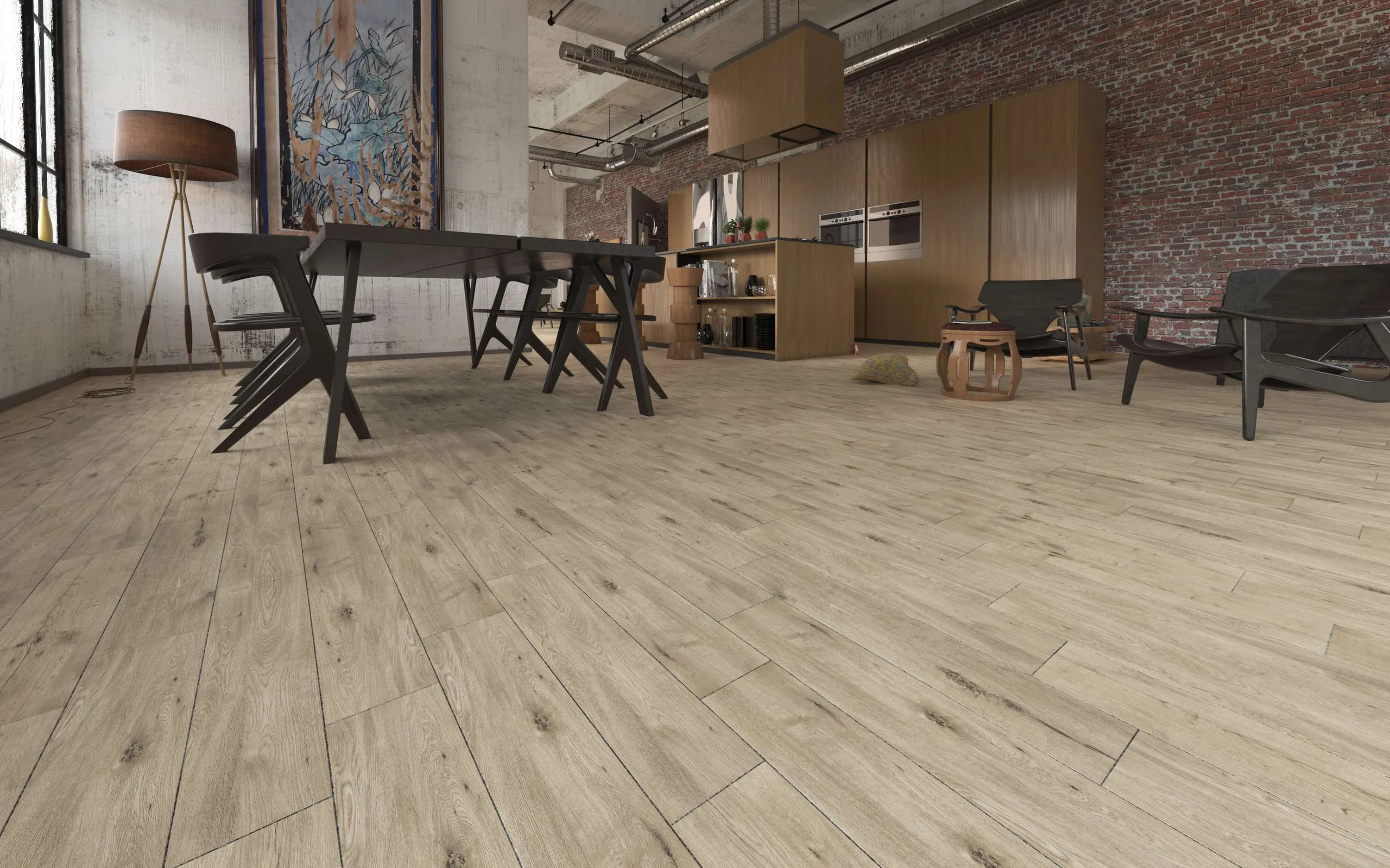 Плитка Alpina Wood бежевий 150x600x8.5 - 554977047
