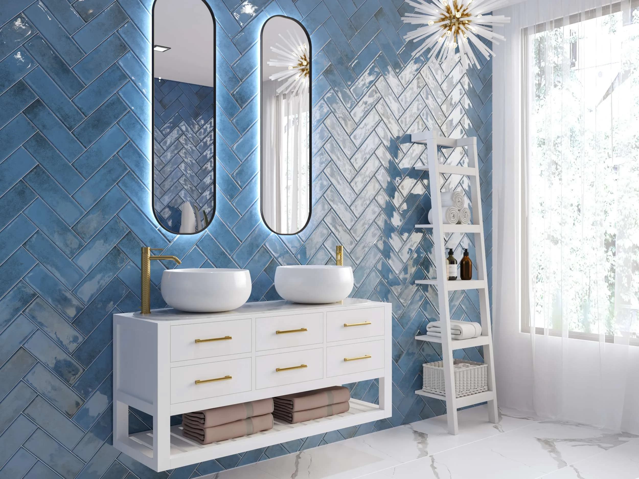 Плитка Vintage блакитний 100x300x7 - 949069265