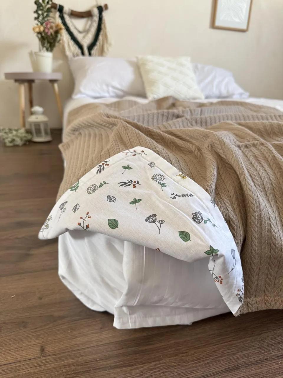 Покрывало детское Косичка kids хлопковое капучино 160х220 см - 330883