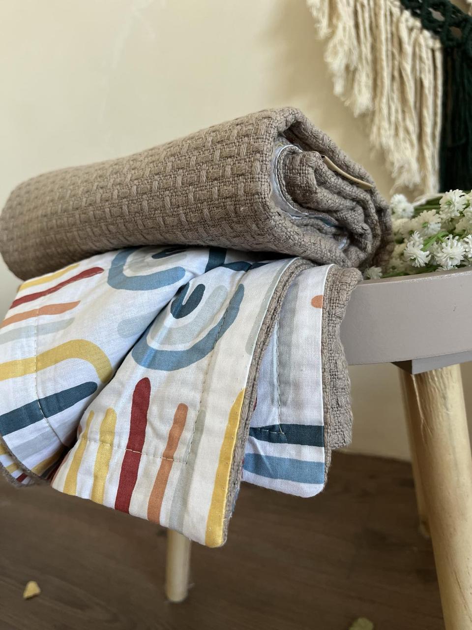 Покрывало детское Wheat kids хлопковое цвета капучино 100х150 см - 331070