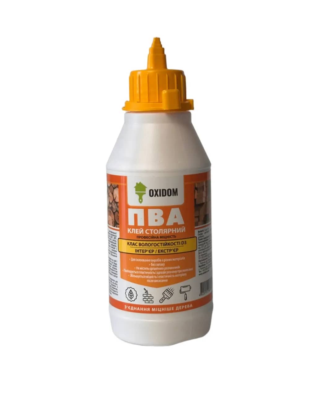 Клей ПВА D3, 0.35 л, білий - 559234189