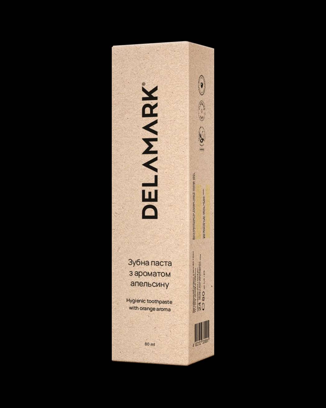 Зубная паста гигиеническая Delamark с ароматом сладкого апельсина 80 мл (4820152331991) - 338592