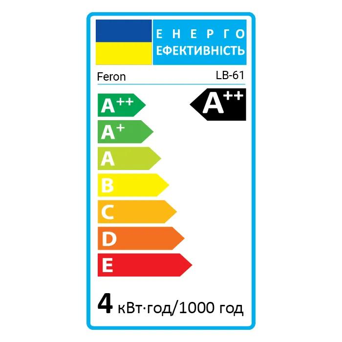 Світлодіодна лампа Feron Filament LB-61 4Вт E27 2700K - 726636966