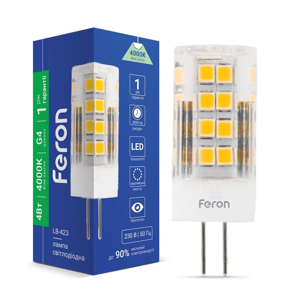 Светодиодная лампа Feron LB-423 4Вт G4 4000K - 342408