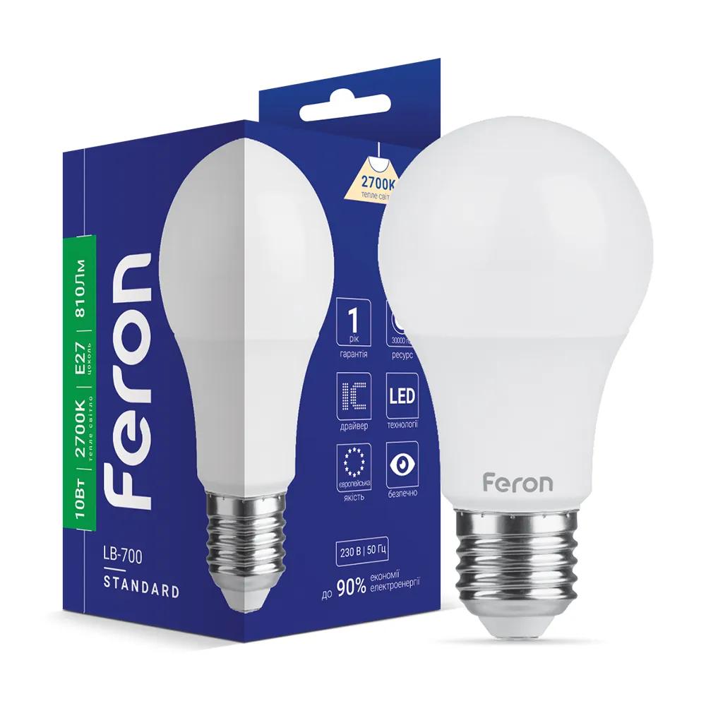 Світлодіодна лампа Feron LB-700 10Вт E27 2700K - 342468