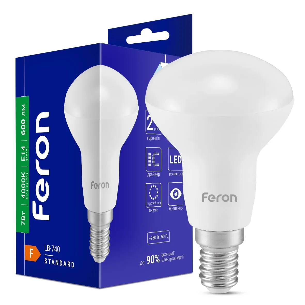 Світлодіодна лампа Feron LB-740 7Вт E14 4000K - 342524