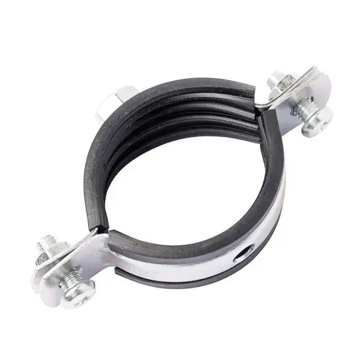 Хомут сантехнічний, з EPDM вставкою, цинк білий, 8" (215-226)/M10 уп 10 шт snapt - 342938