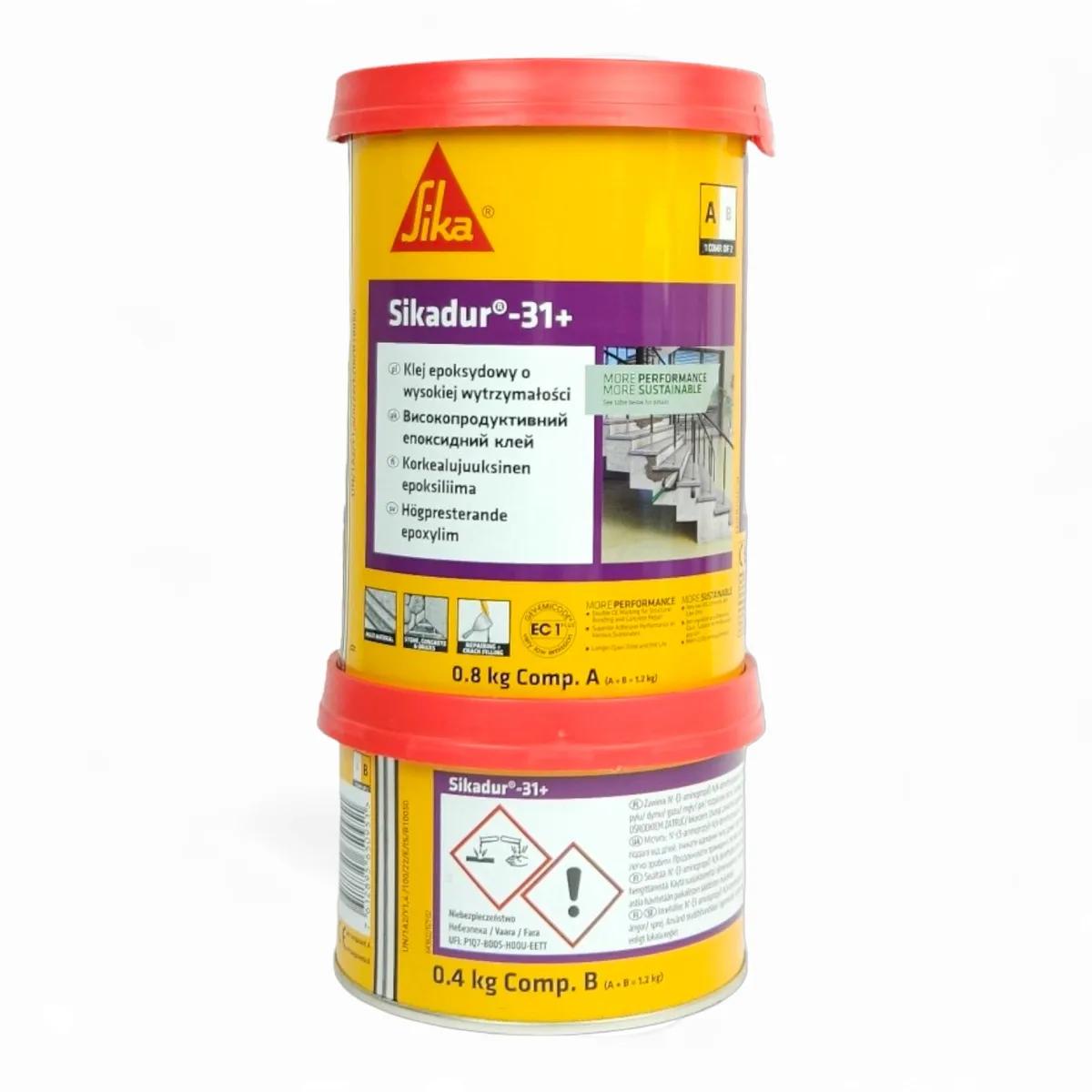 Двухкомпонентный эпоксидный конструкционный клей Sikadur-31+ Sika, 1.2 кг (259904148) - 259904148