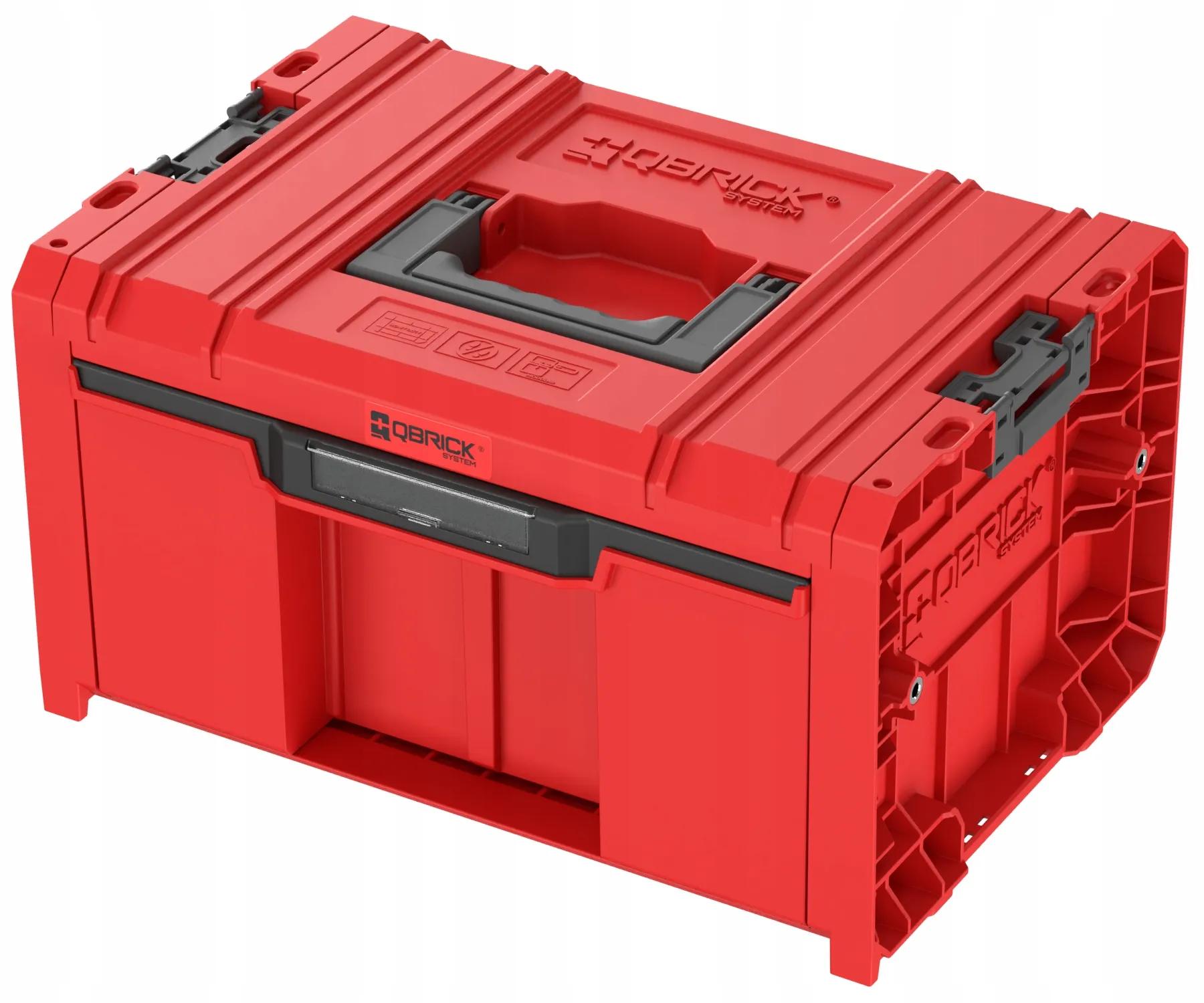 Ящик для інструментів, 18", 450x310x244, SYSTEM PRO Drawer 1 Basic Red, SKRQPROD1B2CCZEPG001, QBRICK - 349498