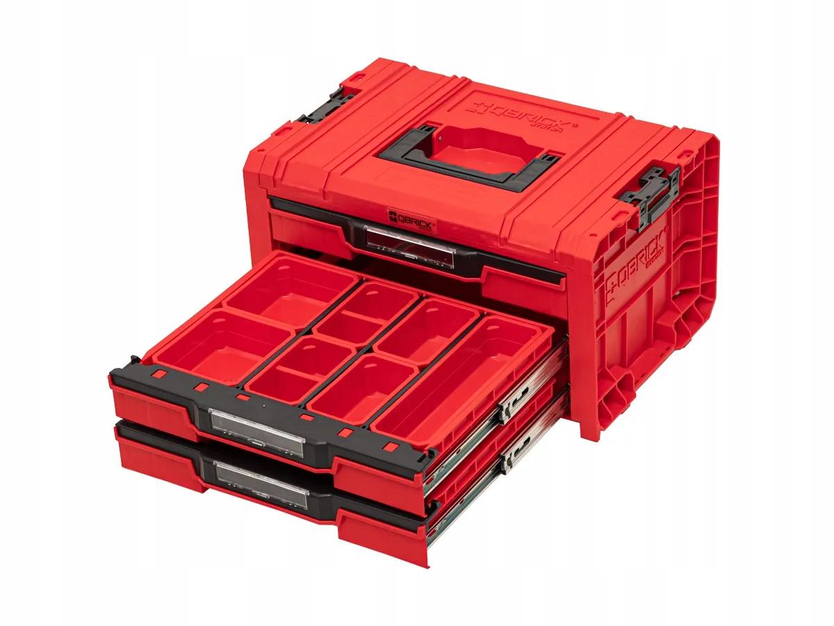 Ящик для інструментів, 18", 450x310x244, SYSTEM PRO Drawer 3 Expert Red, SKRQPROD3E2CCZEPG001, QBRICK - 349516
