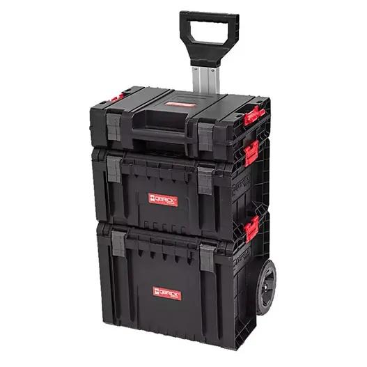 Ящик для інструментів на колесах, 18", 450x390x690, SYSTEM PRO Cart, SKRWQCPRO2CZAPG001, QBRICK - 349709