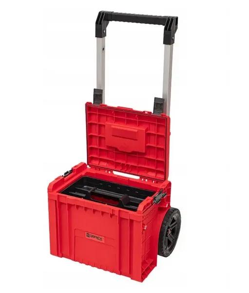 Ящик для інструментів на колесах, 19", 490x415x660, SYSTEM PRO Cart Plus Red, SKRWQCPRO2PCCZEPG001, QBRICK - 349716