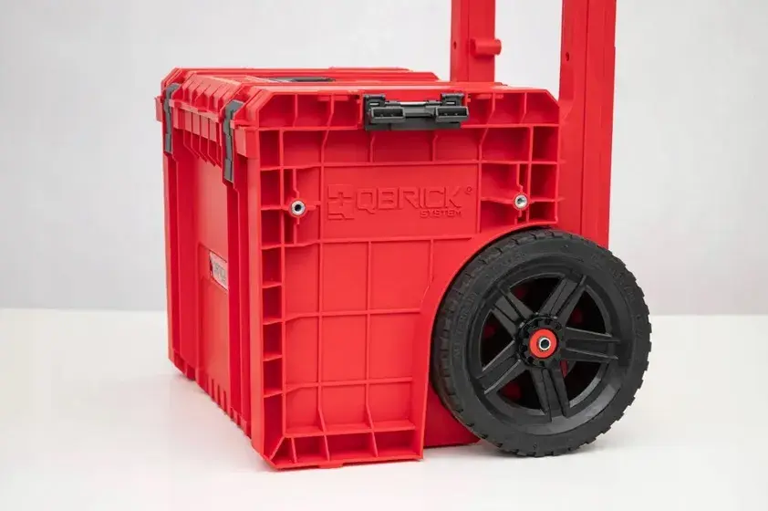 Ящик для інструментів на колесах, 19", 490x415x660, SYSTEM PRO Cart Plus Red, SKRWQCPRO2PCCZEPG001, QBRICK - 349721