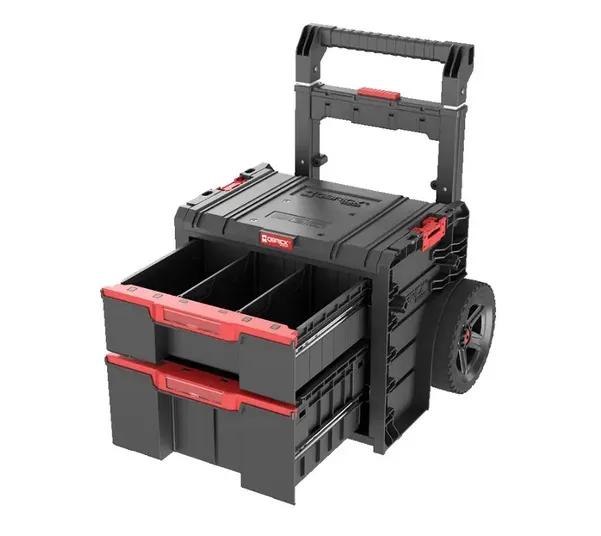 Ящик для інструментів на колесах, 20", 520x440x660, SYSTEM PRO Cart Plus Drawer 2, SKRWQCP2PD2CZAPG001, QBRICK - 349723
