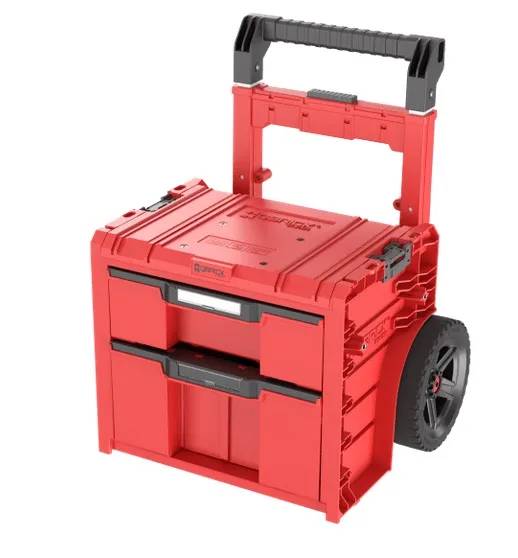 Ящик для інструментів на колесах, 20", 520x440x660, SYSTEM PRO Cart Plus Drawer 2 Red, SKRWQCP2PD2CZEPG001, QBRICK - 349725