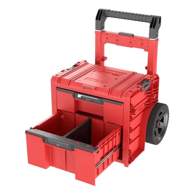 Ящик для інструментів на колесах, 20", 520x440x660, SYSTEM PRO Cart Plus Drawer 2 Red, SKRWQCP2PD2CZEPG001, QBRICK - 349727