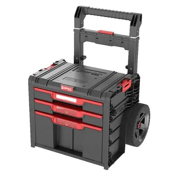 Ящик для інструментів на колесах, 20", 520x440x660, SYSTEM PRO Cart Plus Drawer 3, SKRWQCP2PD3CZAPG001, QBRICK - 349728