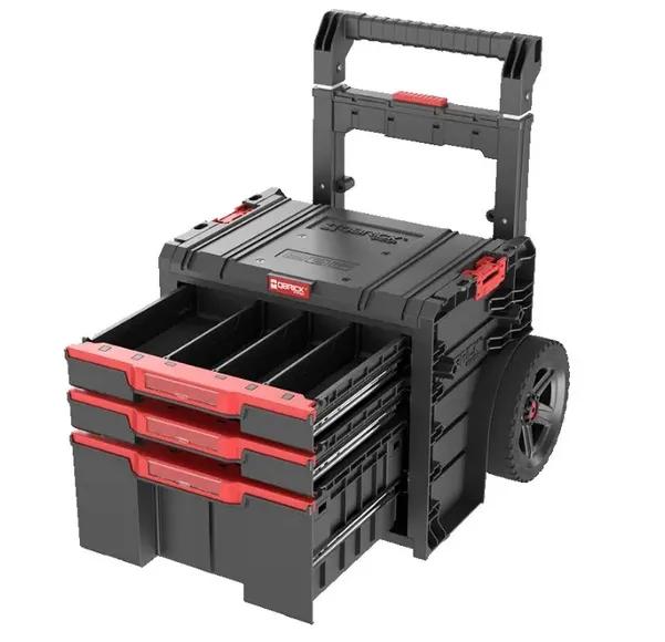 Ящик для інструментів на колесах, 20", 520x440x660, SYSTEM PRO Cart Plus Drawer 3, SKRWQCP2PD3CZAPG001, QBRICK - 349729