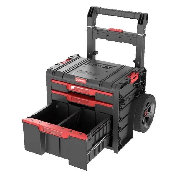 Ящик для інструментів на колесах, 20", 520x440x660, SYSTEM PRO Cart Plus Drawer 3, SKRWQCP2PD3CZAPG001, QBRICK - 349731