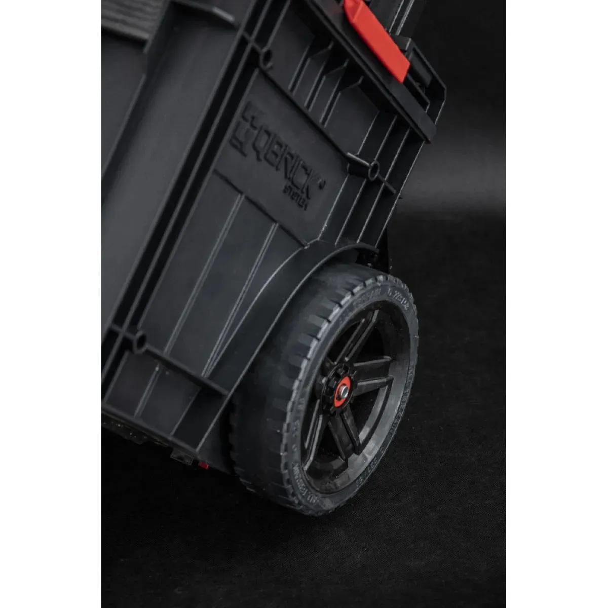 Ящик для інструментів на колесах, 25", 641x485x660, SYSTEM One Cart 2.0, SKRWQCOCCZAPG001, QBRICK - 349755