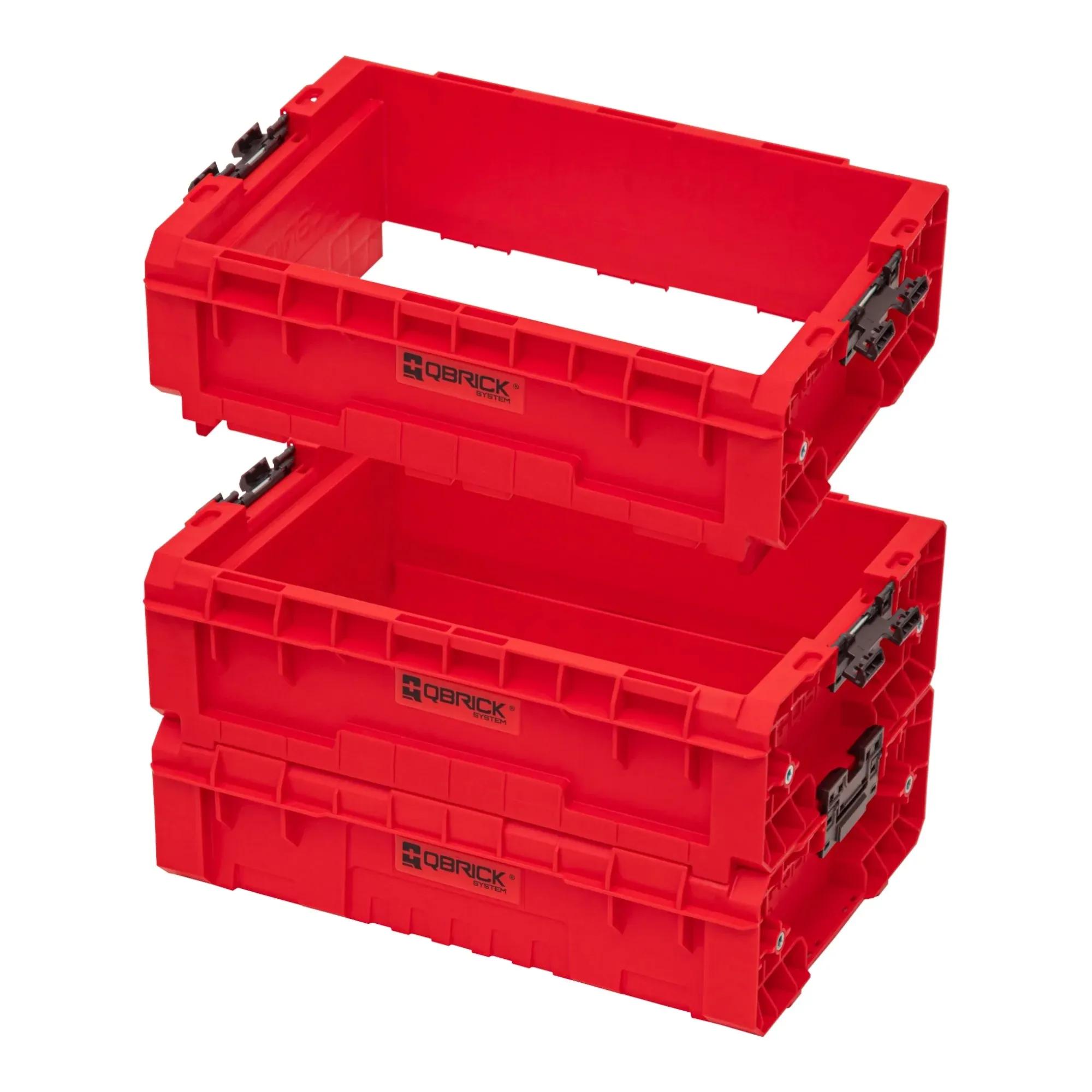 Відкритий ящик для інструментів, 18", 450x310x151, SYSTEM PRO Box Extender Red, SKRQPROBEX2CZEPG001, QBRICK - 349799