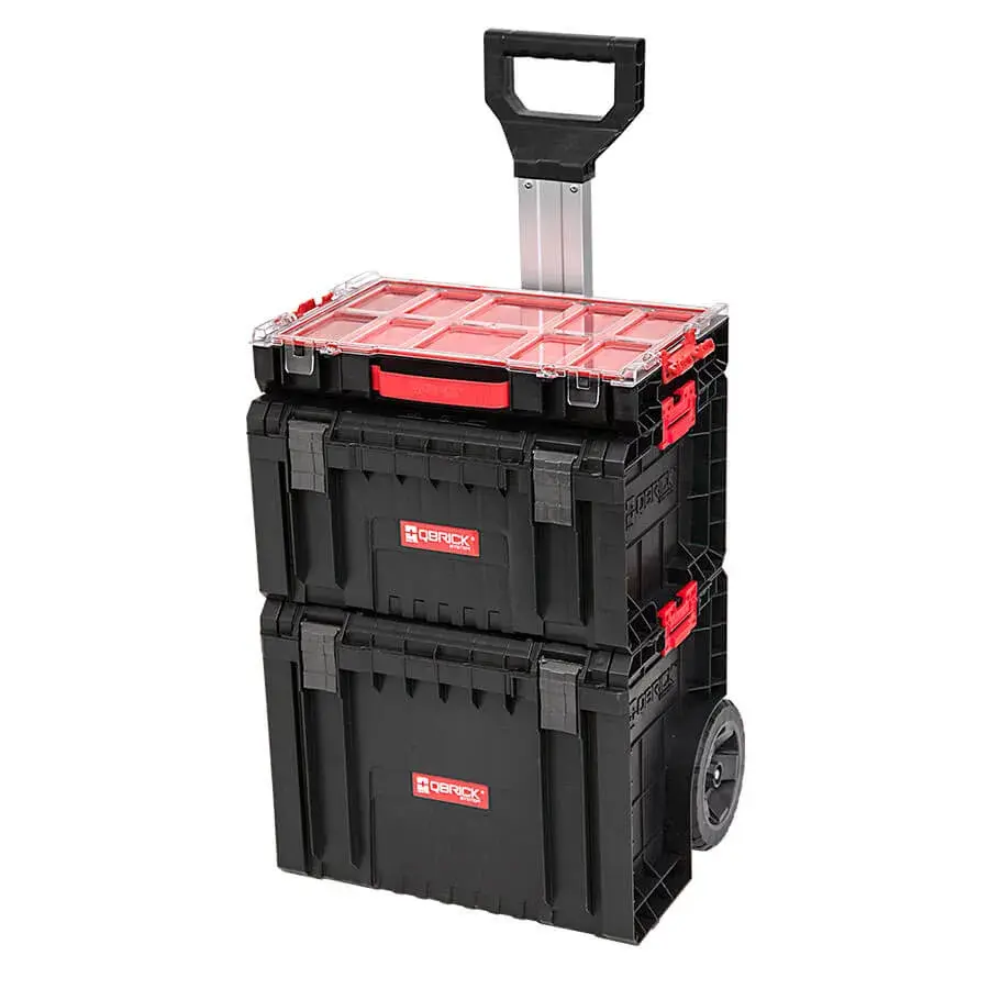 Набір ящиків для інструментів на колесах, 18", 450x390x690, SYSTEM PRO Set 2, Z254386PG001, QBRICK - 349842