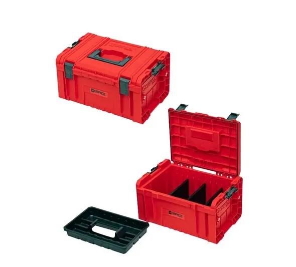 Набір ящиків для інструментів на платформі, 21", 525x345x885, SYSTEM PRO Drawer Workshop Set 4 Red, Z258360PG003, QBRICK - 349889