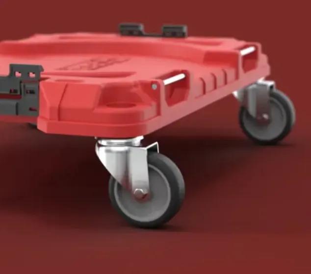 Платформа на колесах, 20", 520x340x160, SYSTEM PRO Transport Platform Red, SKRQTPPROCZEPG003, QBRICK - 349948