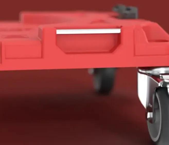 Платформа на колесах, 20", 520x340x160, SYSTEM PRO Transport Platform Red, SKRQTPPROCZEPG003, QBRICK - 349949