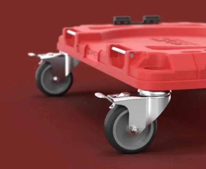 Платформа на колесах, 20", 520x340x160, SYSTEM PRO Transport Platform Red, SKRQTPPROCZEPG003, QBRICK - 349951