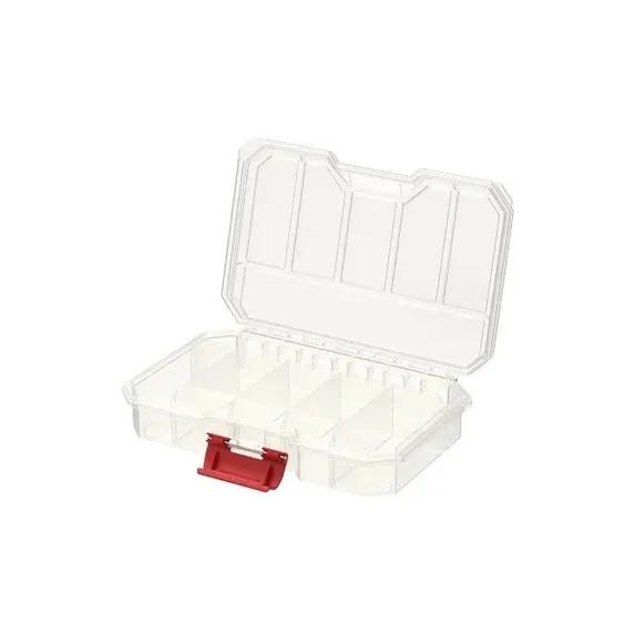 Органайзер для дрібних деталей, 9", 220x147x45, REGULAR Organizer Compact M Transparent, ORGQRCMTRAPG001, QBRICK - 350087