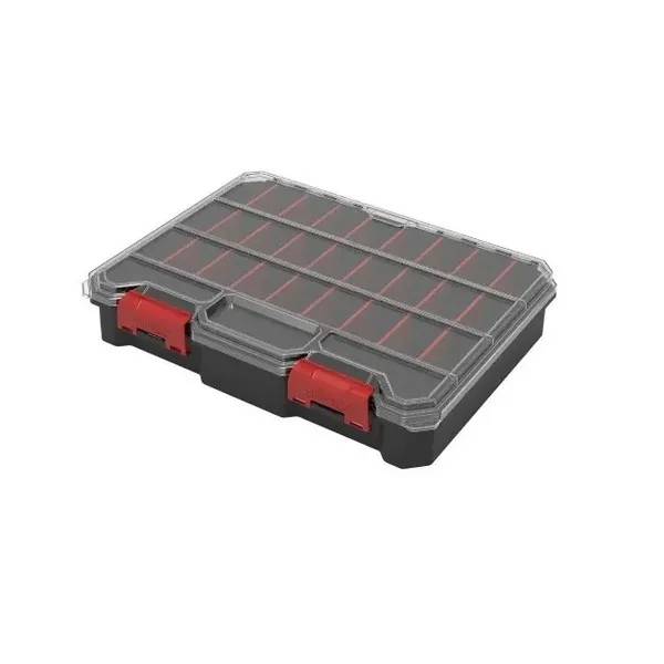 Органайзер для мелких деталей, 11", 290x220x54, REGULAR Organizer Compact L Black, ORGQRCLCZAPG001, QBRICK - 350088