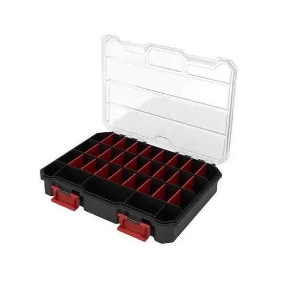 Органайзер для мелких деталей, 11", 290x220x54, REGULAR Organizer Compact L Black, ORGQRCLCZAPG001, QBRICK - 350089
