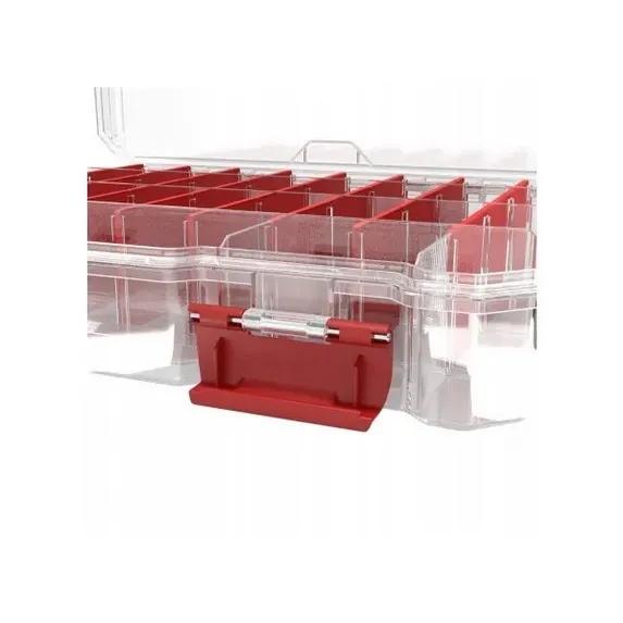 Органайзер для мелких деталей, 11", 290x220x54, REGULAR Organizer Compact L Transparent, ORGQRCLTRAPG001, QBRICK - 350092
