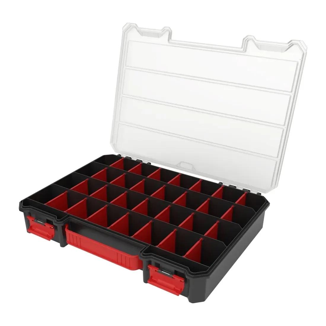 Органайзер для дрібних деталей, 15", 390x285x69, REGULAR Organizer Compact XL Black, ORGQRCXLCZAPG001, QBRICK - 350094