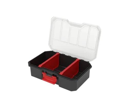 Органайзер для дрібних деталей, 9", 220x147x65, REGULAR Organizer Compact M Plus Black, ORGQRCMPCZAPG001, QBRICK - 350101