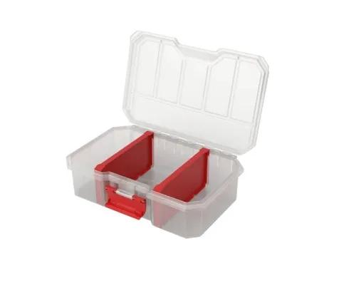 Органайзер для дрібних деталей, 9", 220x147x65, REGULAR Organizer Compact M Plus Transparent, ORGQRCMPTRAPG001, QBRICK - 350103