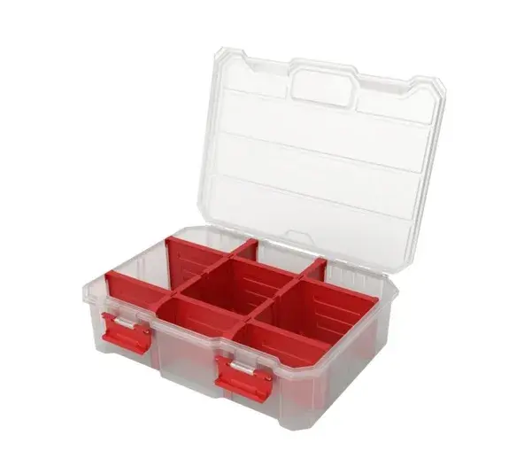 Органайзер для дрібних деталей, 11", 290x220x84, REGULAR Organizer Compact L Plus Transparent, ORGQRCLPTRAPG001, QBRICK - 350107