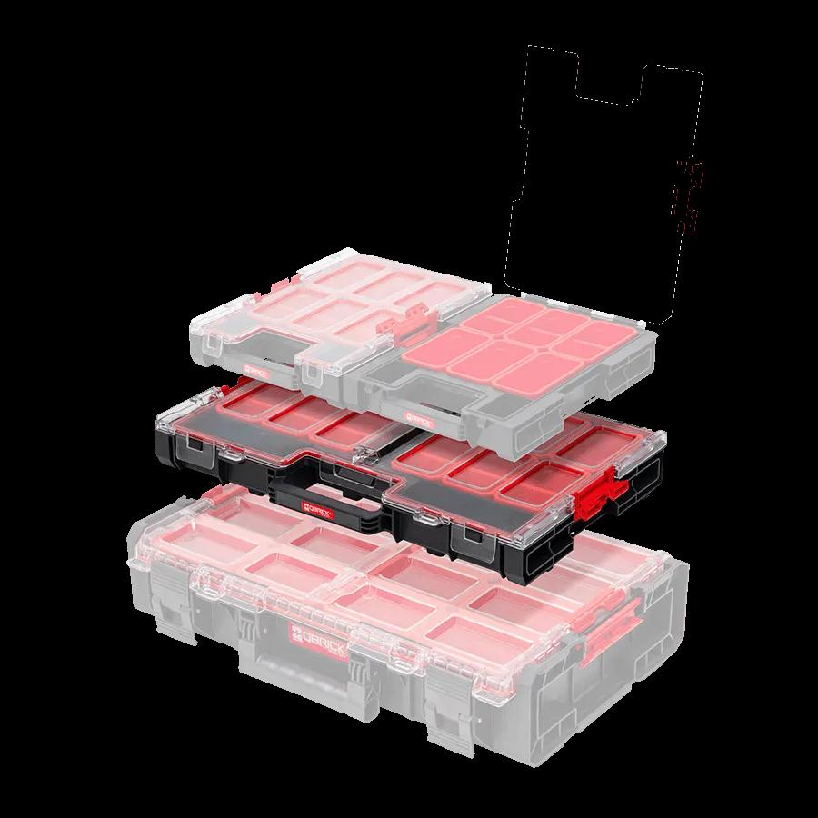 Органайзер для дрібних деталей, 21", 531x379x77, SYSTEM One Organizer L 2.0, ORGQL2CZAPG001, QBRICK - 350124