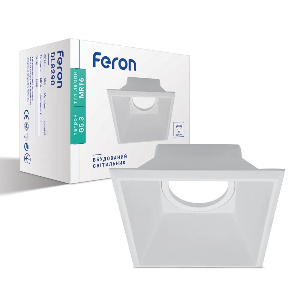 Встроенный светильник Feron DL8290 под лампу белый - 351245